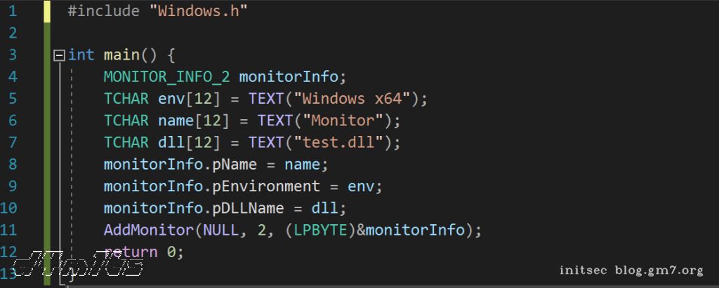 AddMonitor功能