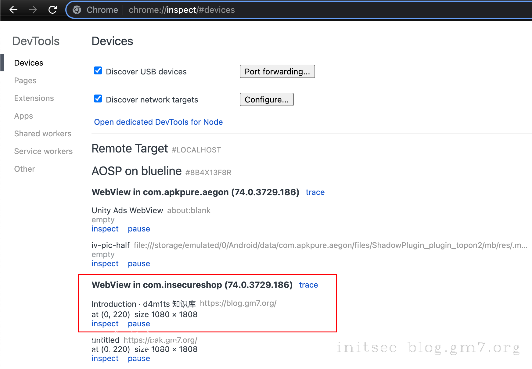 webview page